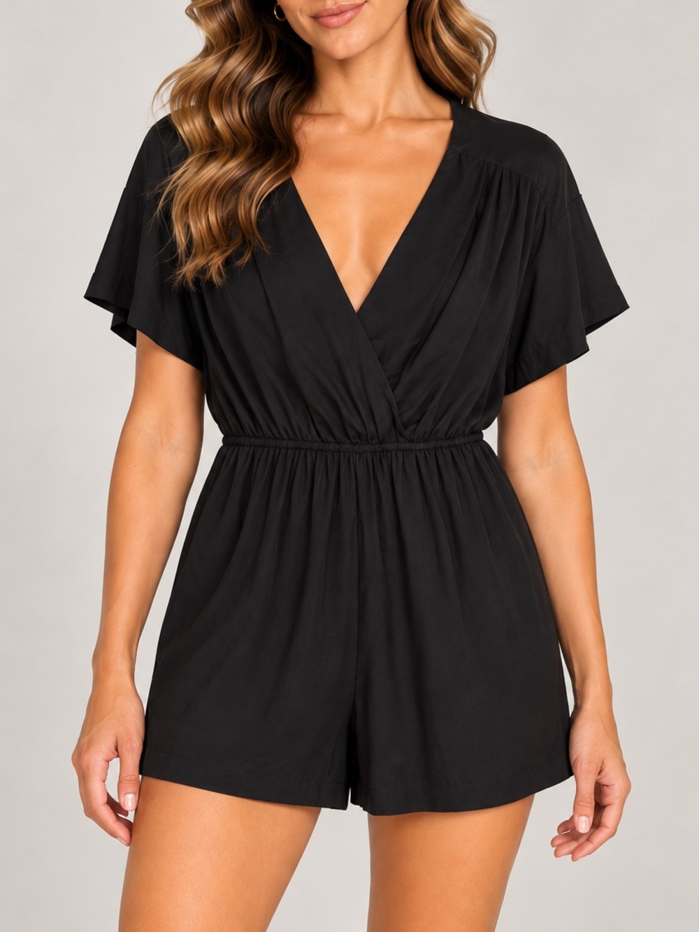 Silence + Noise Shorts Romper